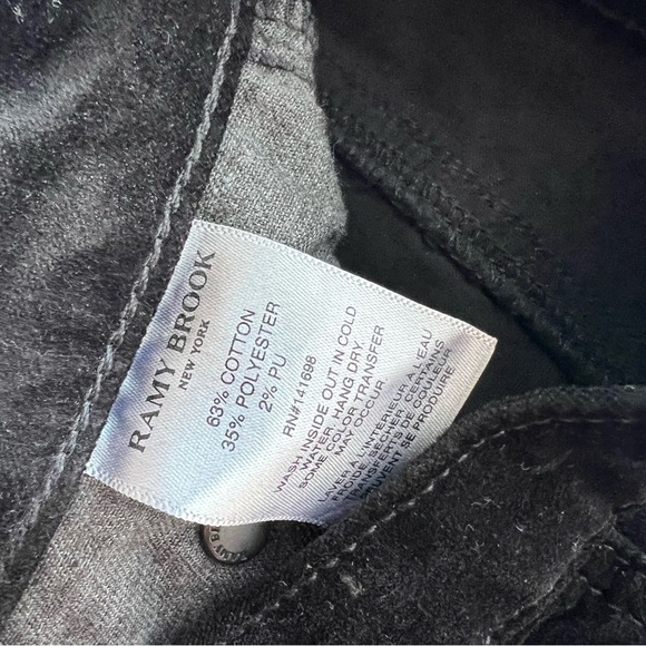 Ramy Brook Elegant Black Wide Leg Jeans - Picture 5 of 7